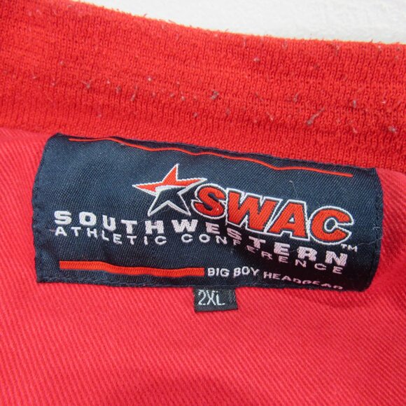 Big Boy Swac Southwestern Athletic Conference Jacket Red Alabama Varsity Men 2XL - Picture 2 of 15